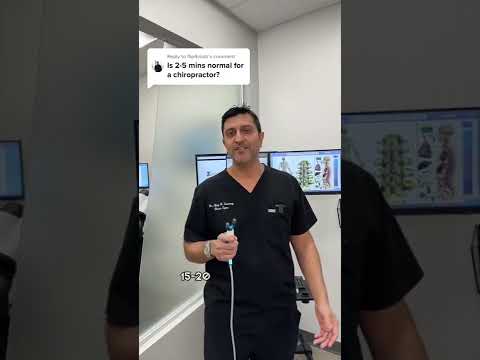 How long should chiropractor sessions last for? Why is it usually 2-5 mins?